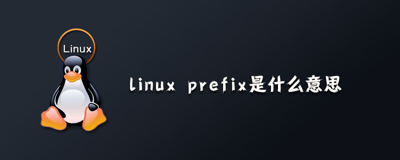 linux中--prefix命令是什么意思？