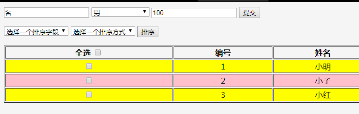 jQuery表格常用操作方法