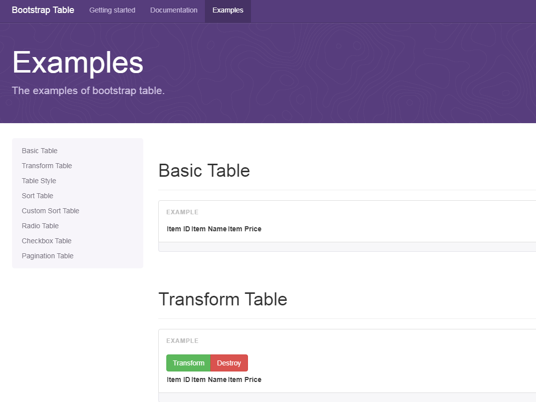 表格插件Bootstrap Table