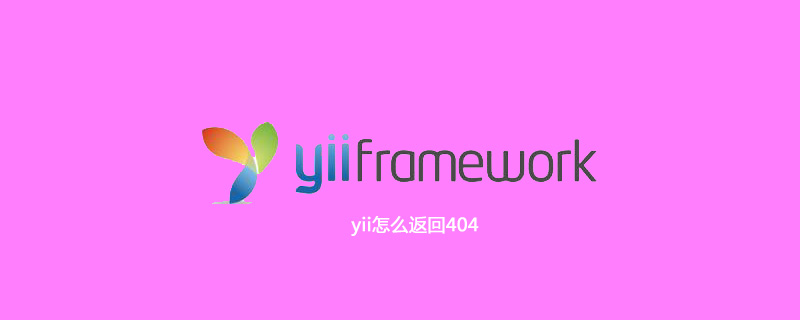 yii怎么返回404