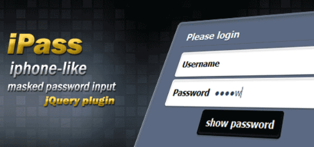 显示当前正在输入密码后自动隐藏