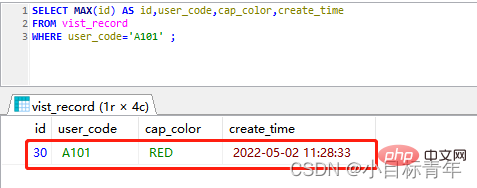 MySql实例详解之怎么查出符合条件的最新的数据行