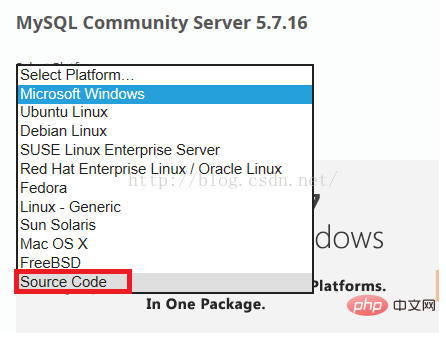 mysql官网如何下载源码包？