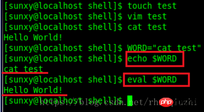 Linux之eval命令使用方法详解