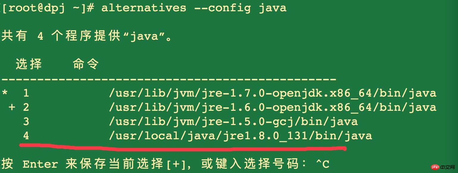 Linux如何使用alternatives命令来替换选择软件的版本方法