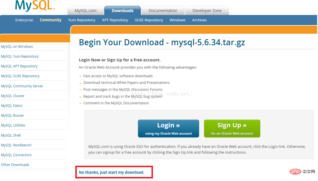 mysql官网如何下载源码包？