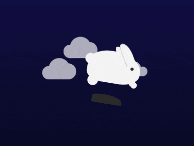 如何使用纯CSS实现一只移动的小白兔动画效果
