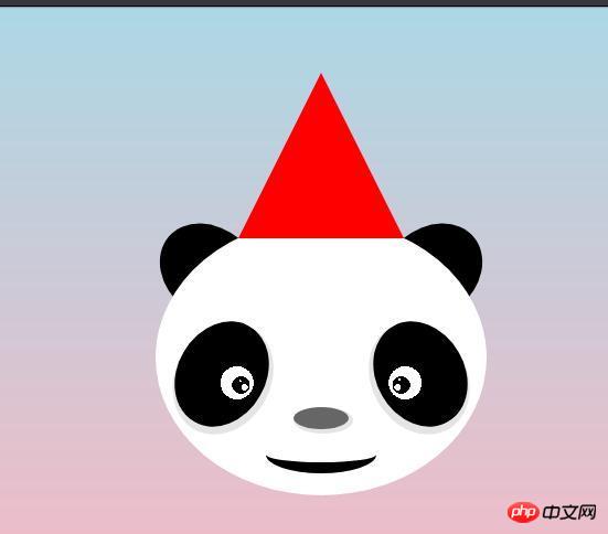 如何用CSS实现一只带帽子的大熊猫（附代码）