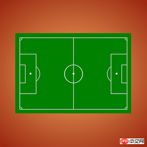 如何使用纯CSS实现一个足球场的俯视图（附源码）