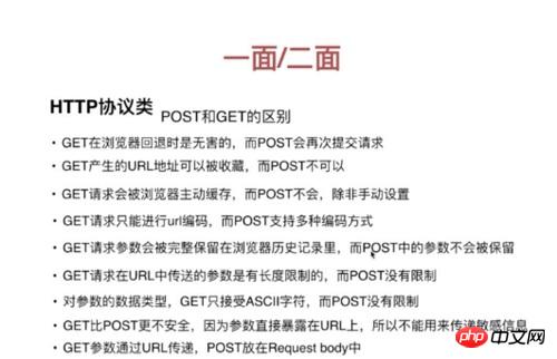 在面试中可能会被问到的有关HTTP协议类的问题（总结）