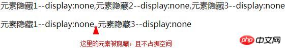 css如何隐藏页面元素？css 隐藏元素的四种实现方法以及之间的区别（代码实例）