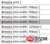 分享几个媒体查询@media实现自适应的关键分辨率