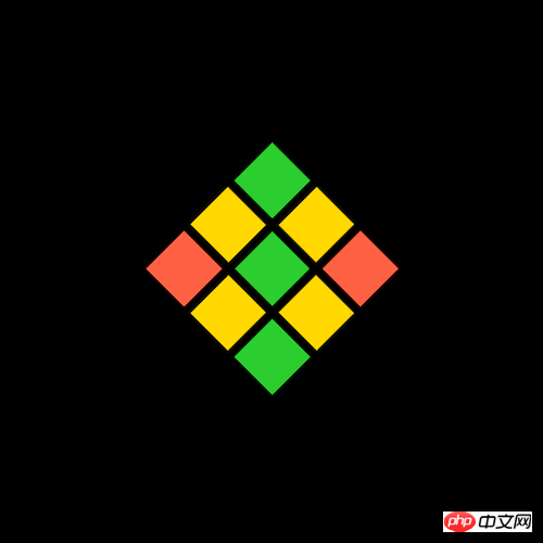 如何使用纯CSS实现菱形loader效果（附源码）