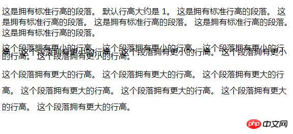 css如何设置行间距？css文本文字的行间距设置（代码实例）