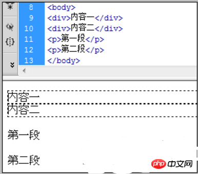 html中div br p三者有什么区别？