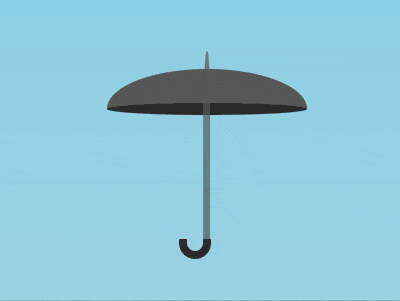 如何使用纯CSS实现一把雨伞开合的动画效果（附源码）