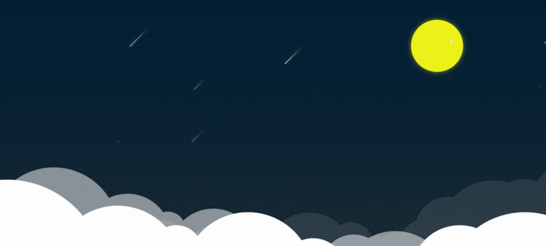 CSS+JS如何实现浪漫流星雨动画效果？（代码示例）