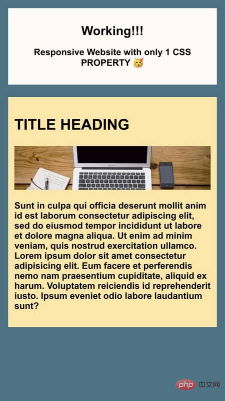 如何只使用1个css属性来创建响应式网站？