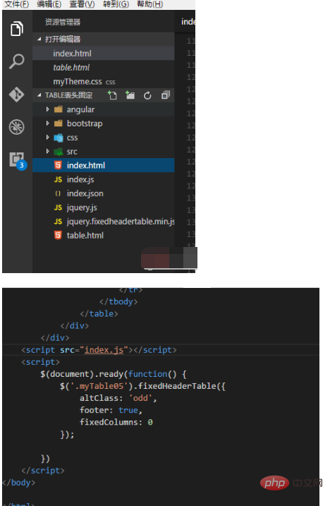 css设置表格某一行固定不动