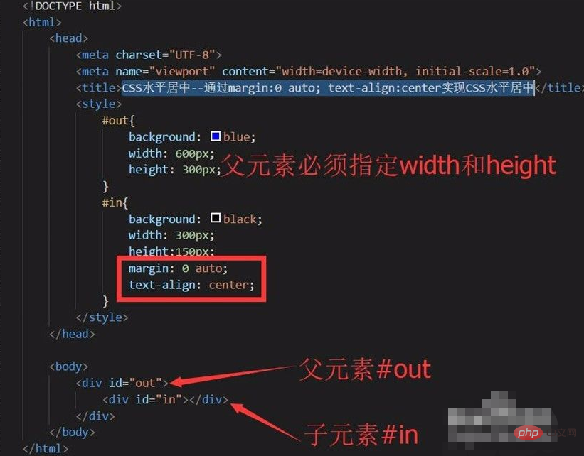 css如何实现水平居中