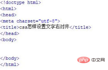 css怎么设置字体右对齐