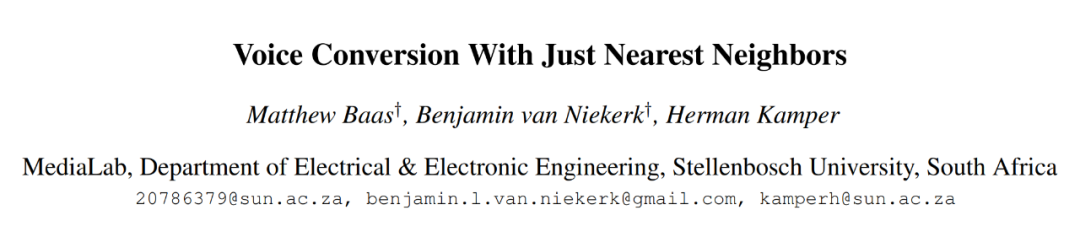支持跨语言、人声狗吠互换，仅利用最近邻的简单语音转换模型有多神奇