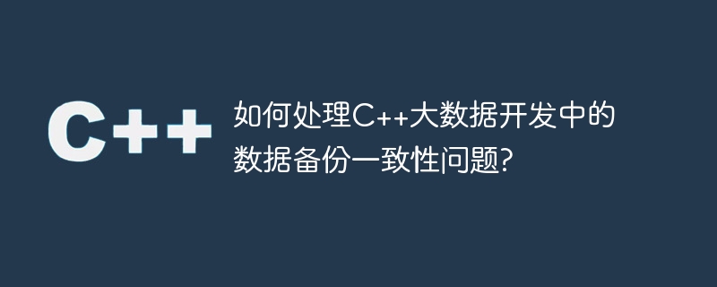 如何处理C++大数据开发中的数据备份一致性问题?