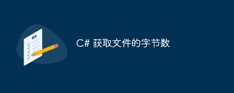 C# 获取文件的字节数