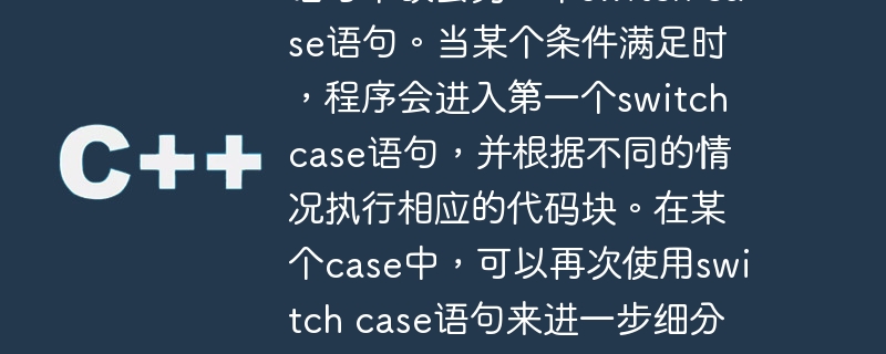 C语言中的嵌套switch case
