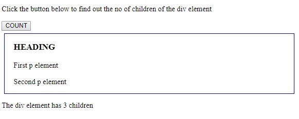 HTML DOM childElementCount 属性childElementCount 属性返回指定元素的子元素数量（不包括文本节点和注释节点）。语法：element.childElementCount示例：var div = document.getElementById(