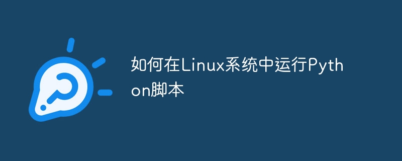 如何在Linux系统中运行Python脚本