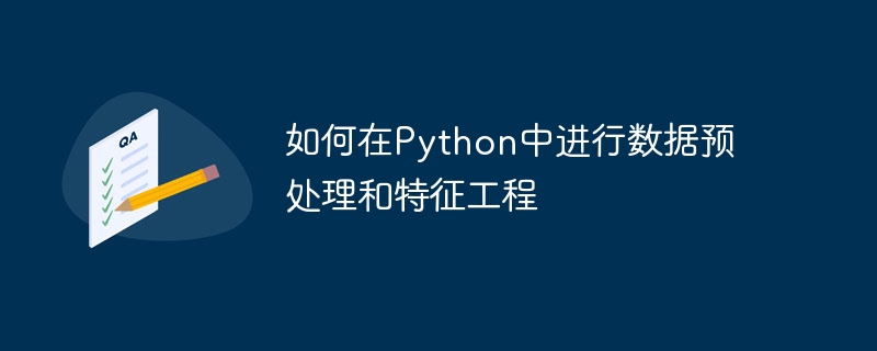 如何在python中进行数据预处理和特征工程