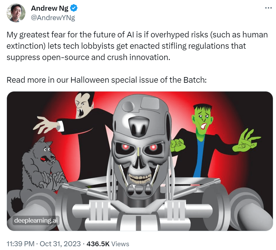 大佬们为美国新发布的AI监管令争执不休，引发了人类灭绝级的争议