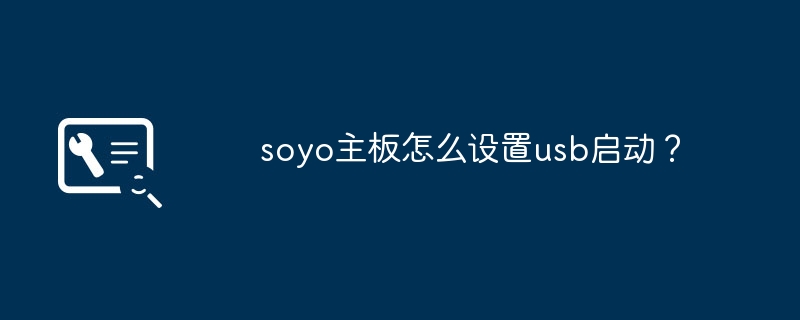 如何在soyo主板上设置USB启动功能？