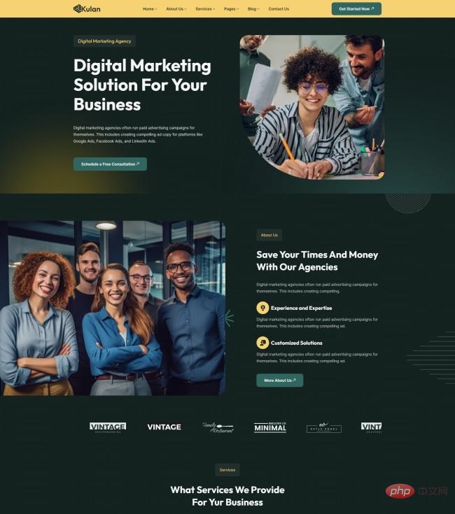 企业数字营销服务公司网站模板