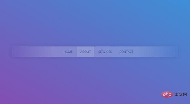 JS+CSS透明渐变导航栏特效