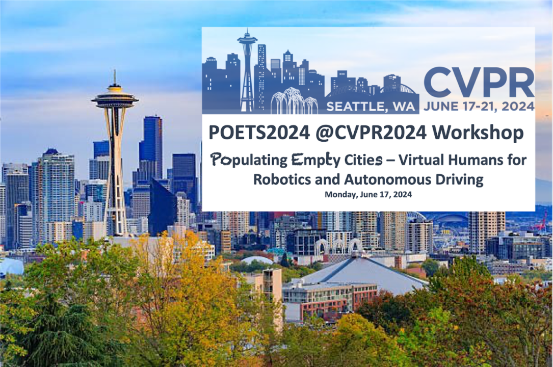 征稿｜ cvpr 2024 workshop ｜第一届 virtual humans for robotics and autonomous driving