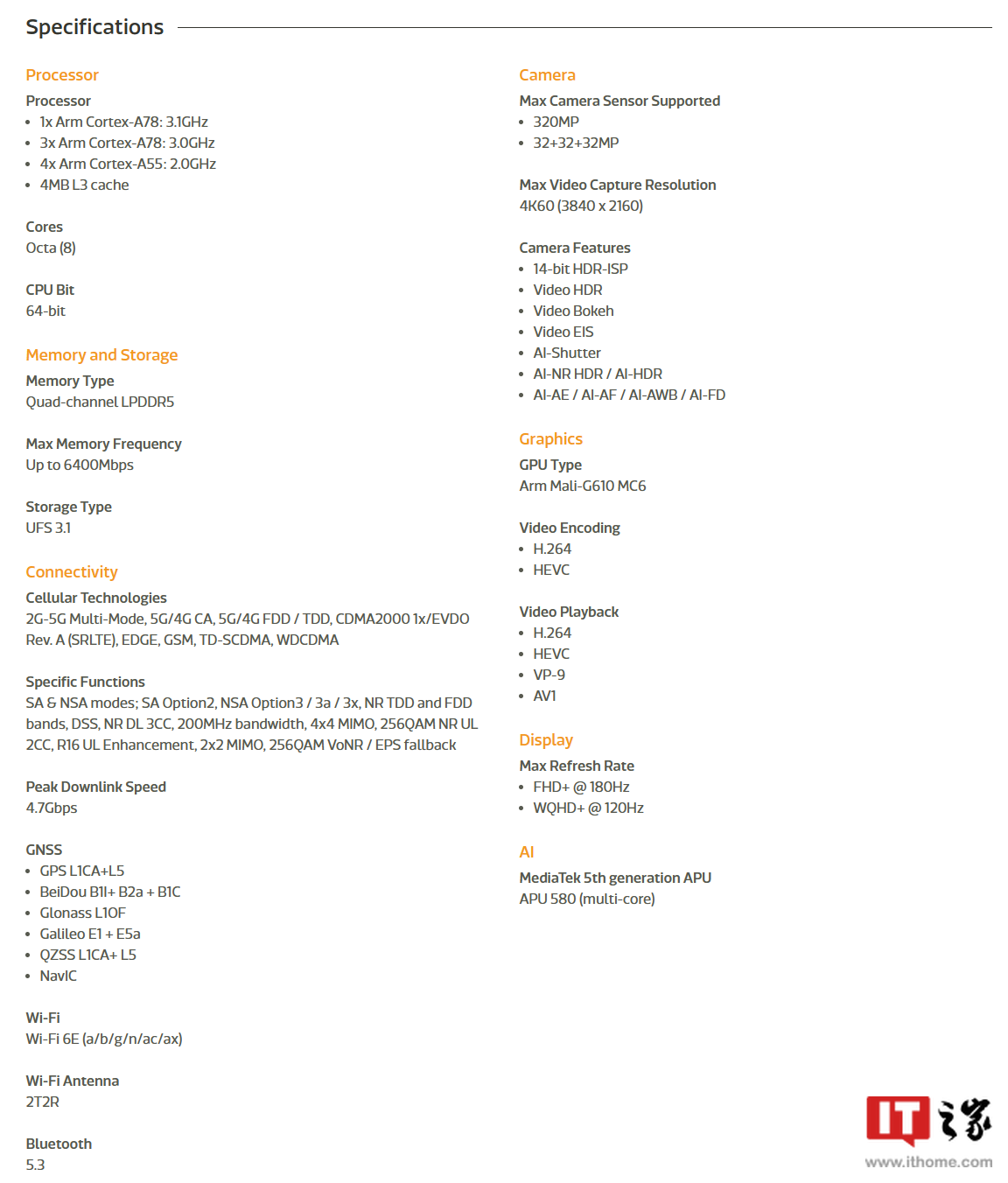 联发科天玑 8250 处理器上线官网，搭载星速引擎自适应技术