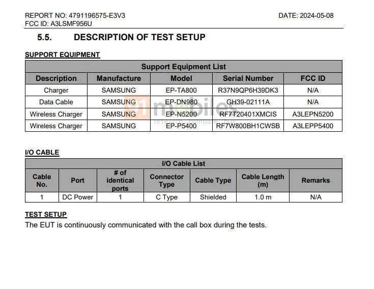 三星 Galaxy Z Fold6 手机通过 FCC 认证：支持 5G、Wi-Fi 5.8GHz、UWB