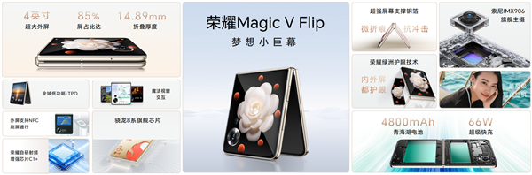 荣耀Magic V Flip发布 打造全形态折叠屏矩阵