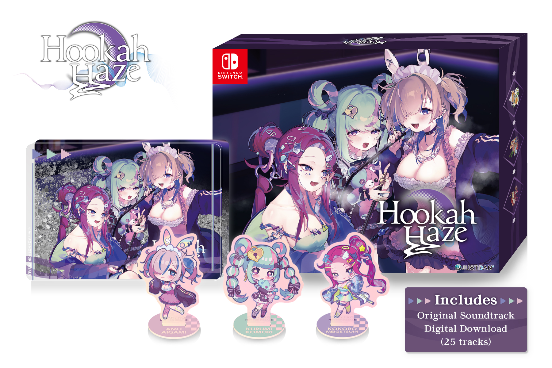 视觉小说游戏《Hookah Haze》确定2024年预定发售Switch亚洲实体版