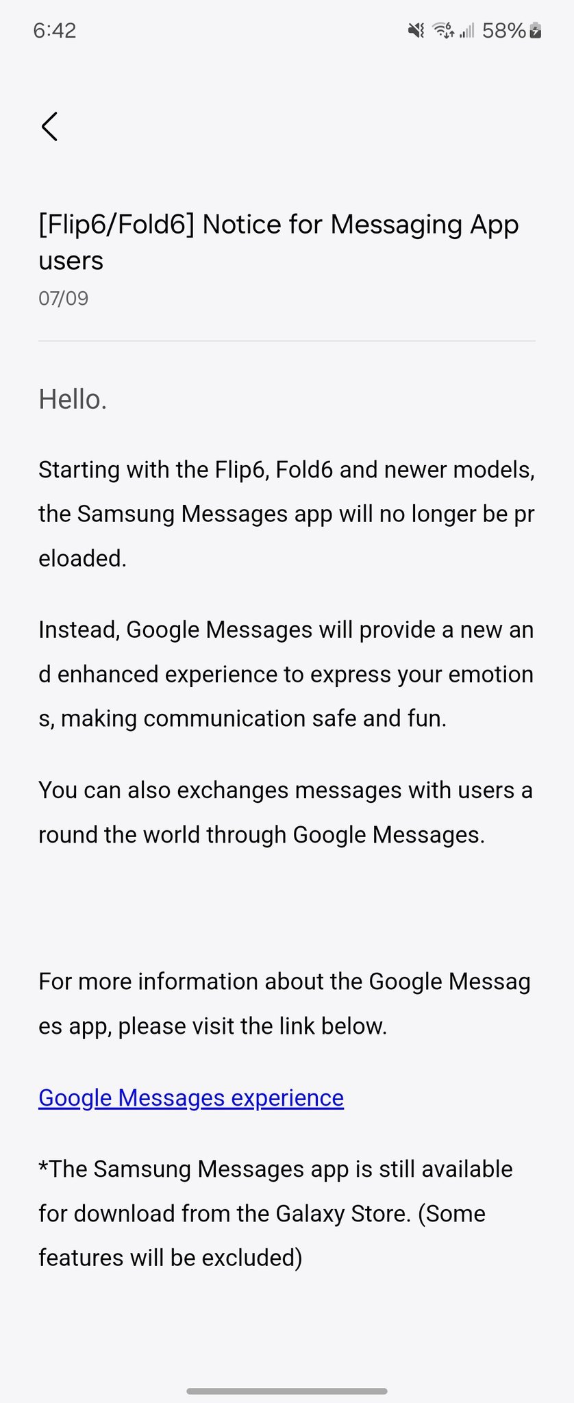 放弃自家短信应用，三星 Galaxy 手机在美国市场改用 Google Messages