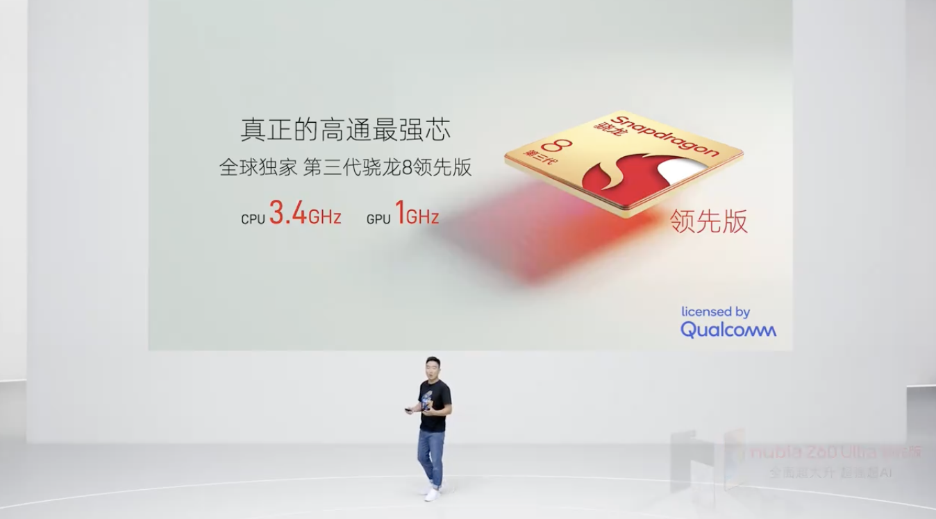 骁龙 8 Gen 3 领先版 + 第六代屏下前摄，努比亚 Z60 Ultra 领先版手机发布