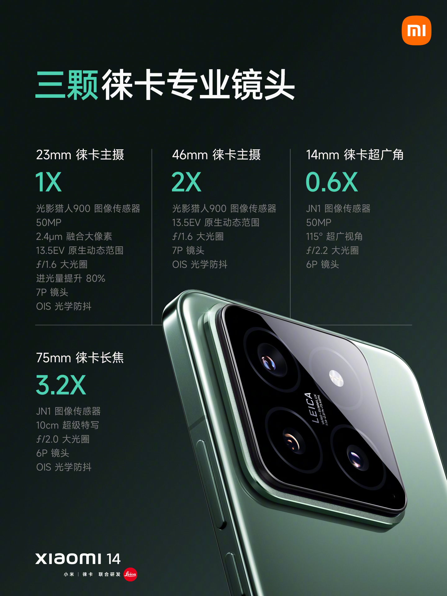 16G+1T 立减 700 元：小米 14 手机 4267 元京东百亿补贴