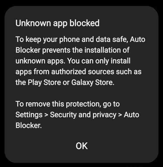 三星Galaxy Z Fold6、Flip6手机默认已阻止侧载App