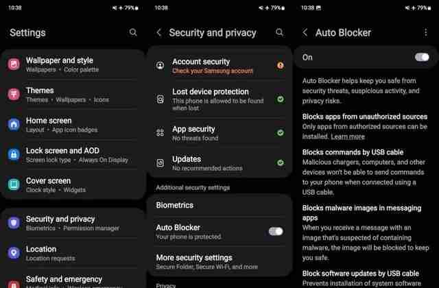 三星Galaxy Z Fold6、Flip6手机默认已阻止侧载App