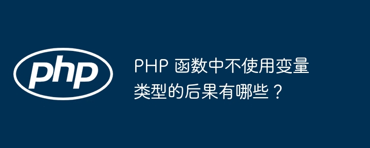 PHP 函数中不使用变量类型的后果有哪些？