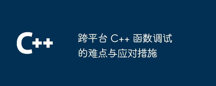 跨平台 C++ 函数调试的难点与应对措施