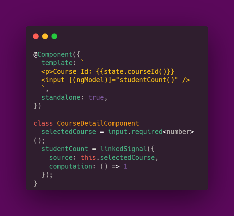 Angular – linkedSignal 简介