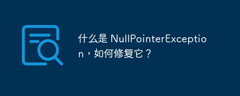 什么是 nullpointerexception，如何修复它？